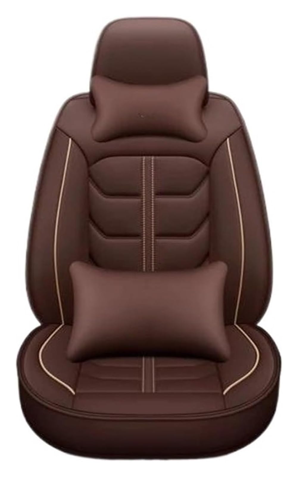 LMHGMUBVR Auto-Schonbezug Für A6L R8 Q3 Q5 Q7 S4 RS TT Für Quattro A7 A8 A3 A4 A5 Autositzbezug Autositzbezüge 5 Sitze Für Alle Medels(Coffee Pillow 2) von LMHGMUBVR