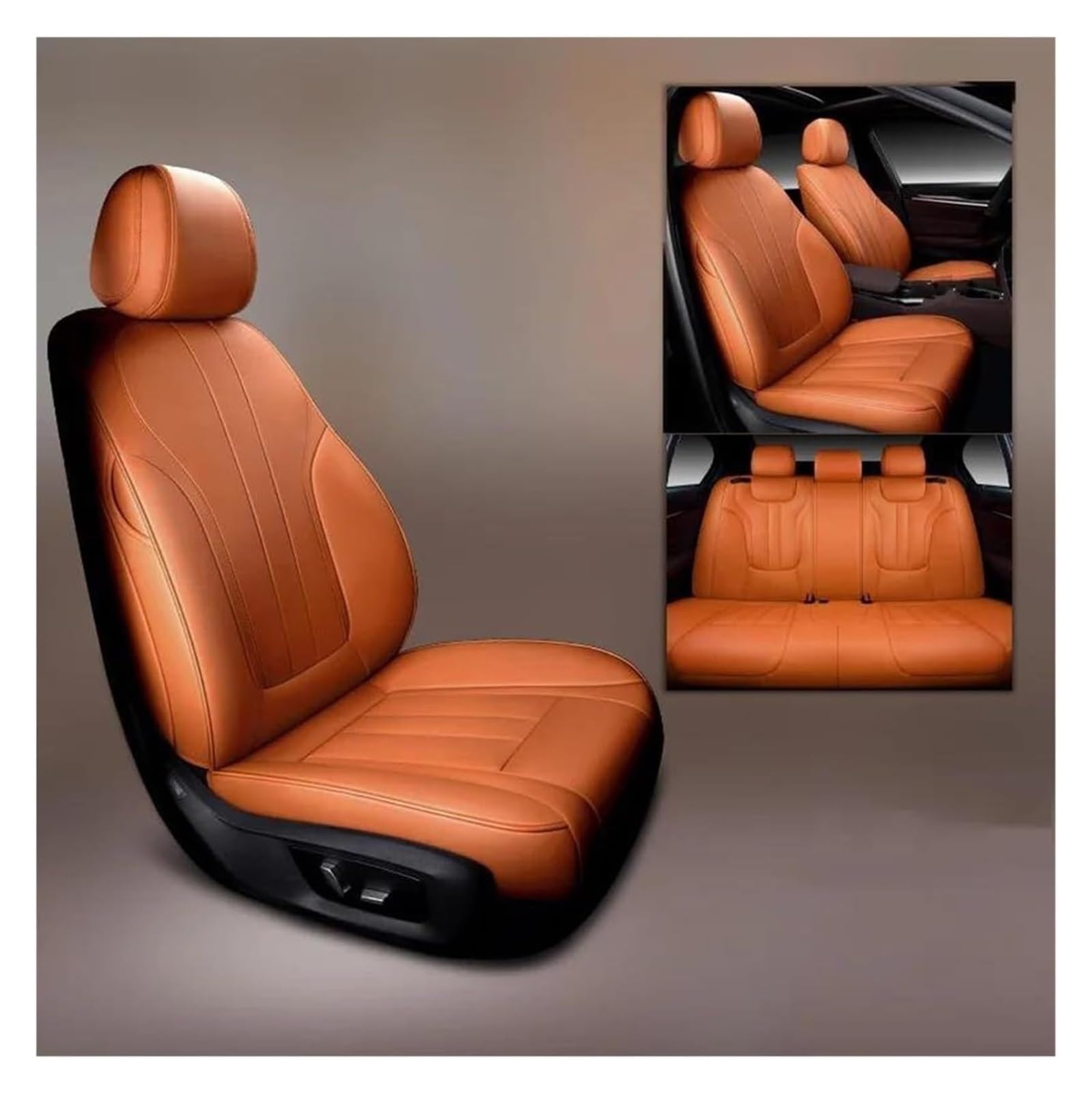 LMHGMUBVR Auto-Schonbezug Für B&MW E90 X5 E53 E91 X6 E71 F10 E34 F15 G30 Z4 E85 E84 E83 I3 I5 Serie 1 Custom Interior Zubehör Autositzbezug(4) von LMHGMUBVR