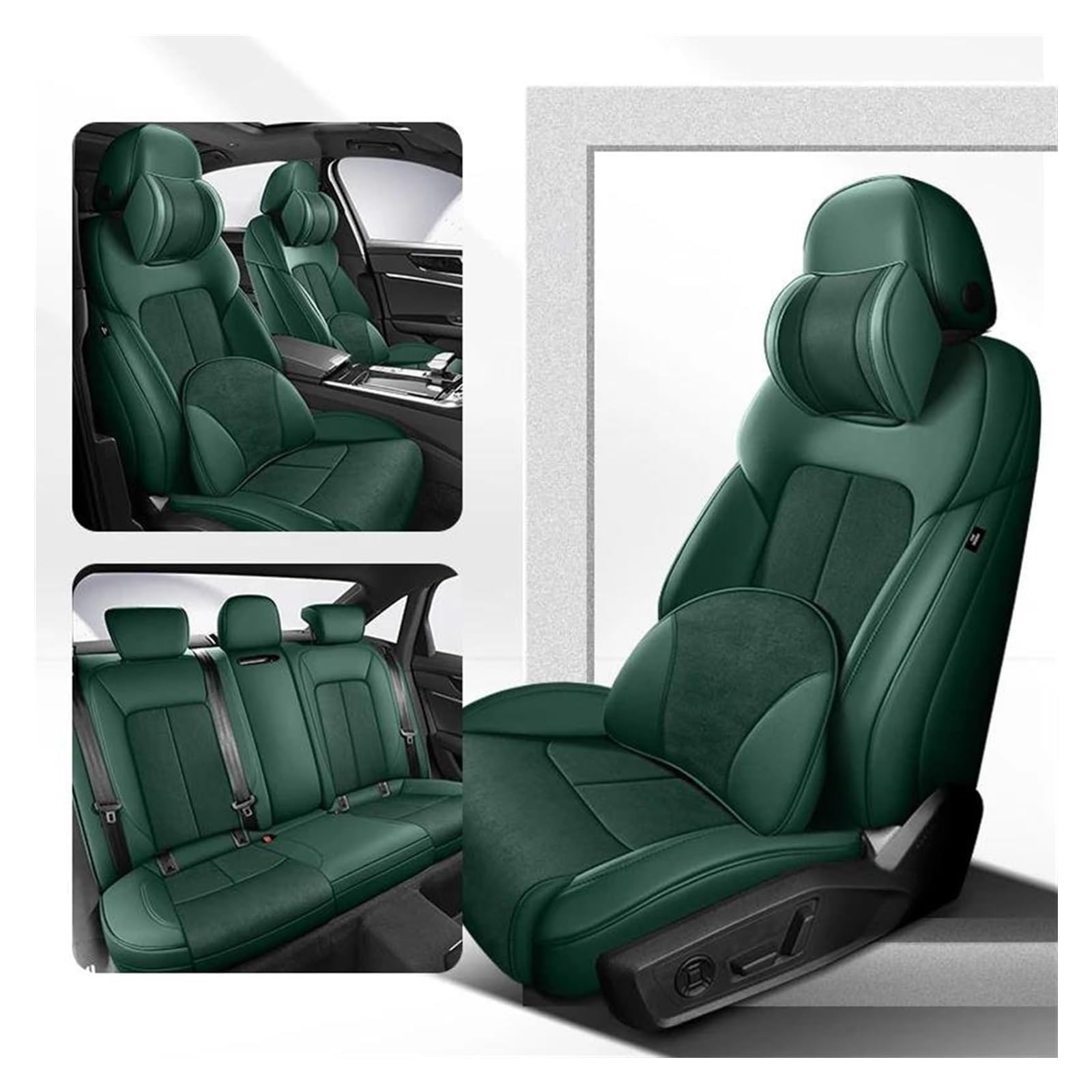 LMHGMUBVR Auto-Schonbezug Für CRV Für City Für Civic 360 ° Surround Passend Für Auto-Innenräume Fahrzeuge Autositzbezüge Custom(Green A) von LMHGMUBVR