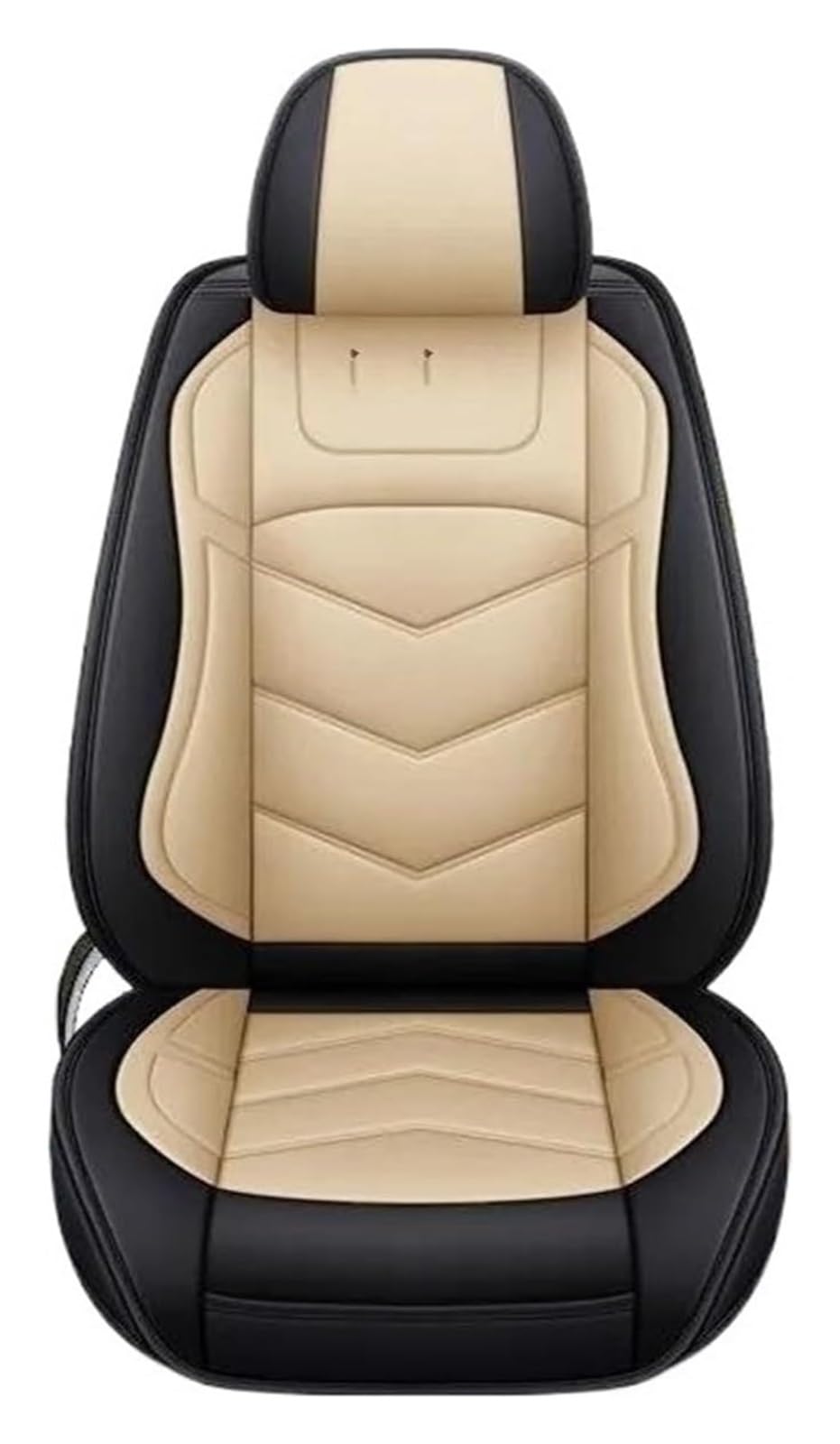 LMHGMUBVR Auto-Schonbezug Für Captur Für Logan Für Kadjar Für Trafic Für Scenic Armlehne Für M&EGANE Auto Sitzkissen Protektoren Auto Sitzbezüge(Black Beige) von LMHGMUBVR