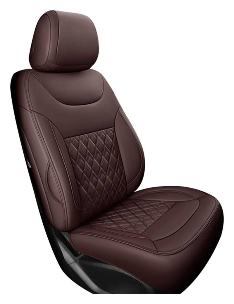 LMHGMUBVR Auto-Schonbezug Für Dodge Für Journey Für Caliber Für Challenger Für Ram 1500 Für Durango Für Nitro Auto Sitzkissen Auto Set Sitzbezüge(Coffee,No Pillow) von LMHGMUBVR