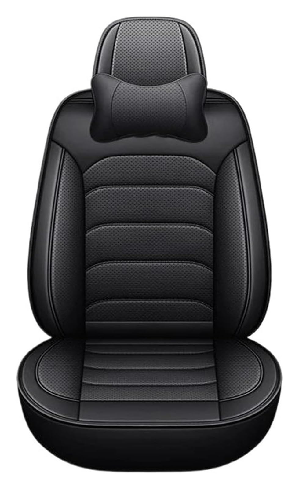 LMHGMUBVR Auto-Schonbezug Für Hummer Für H2 H3 Auto Sitz Abdeckung Leder Auto Styling Auto Zubehör Auto Sitzbezüge Auto Sitz Protektoren(Black Pillow) von LMHGMUBVR