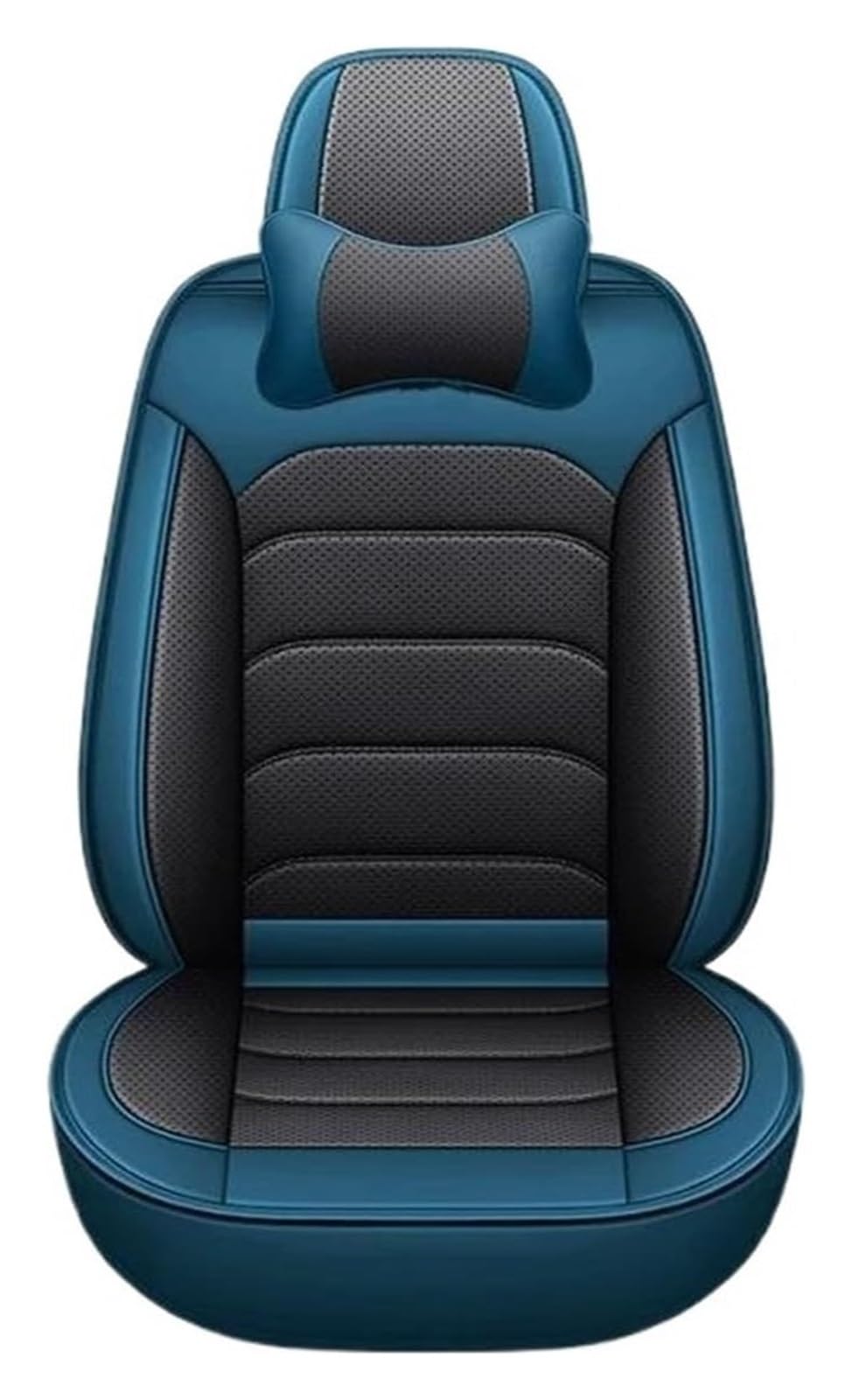 LMHGMUBVR Auto-Schonbezug Für Hummer Für H2 H3 Auto Sitz Abdeckung Leder Auto Styling Auto Zubehör Auto Sitzbezüge Auto Sitz Protektoren(Blue Pillow) von LMHGMUBVR