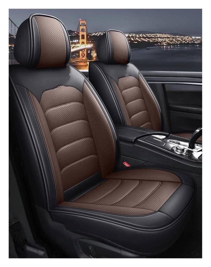 LMHGMUBVR Auto-Schonbezug Für Hummer Für H2 H3 Auto Sitz Abdeckung Leder Auto Styling Auto Zubehör Auto Sitzbezüge Auto Sitz Protektoren(Coffee) von LMHGMUBVR