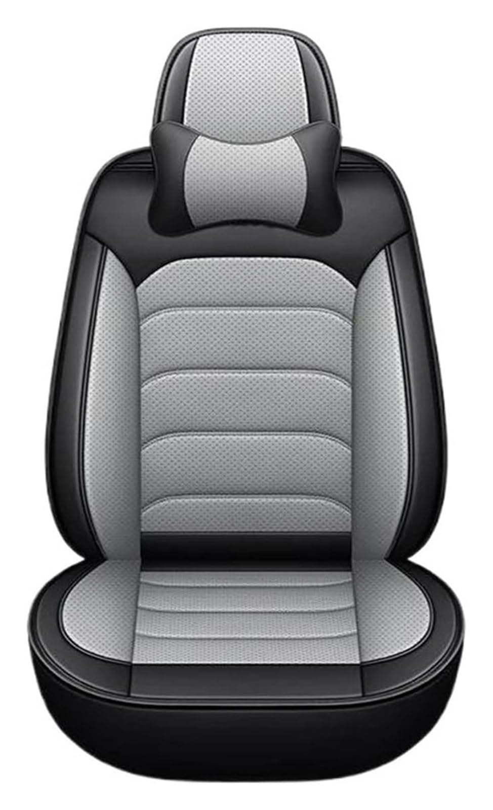 LMHGMUBVR Auto-Schonbezug Für Hummer Für H2 H3 Auto Sitz Abdeckung Leder Auto Styling Auto Zubehör Auto Sitzbezüge Auto Sitz Protektoren(Grey Pillow) von LMHGMUBVR