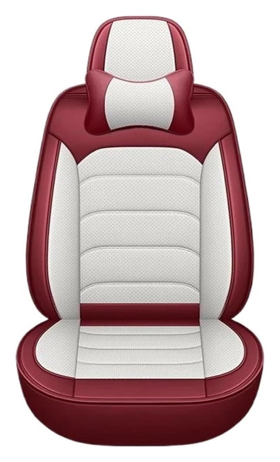 LMHGMUBVR Auto-Schonbezug Für Hummer Für H2 H3 Auto Sitz Abdeckung Leder Auto Styling Auto Zubehör Auto Sitzbezüge Auto Sitz Protektoren(White Pillow) von LMHGMUBVR