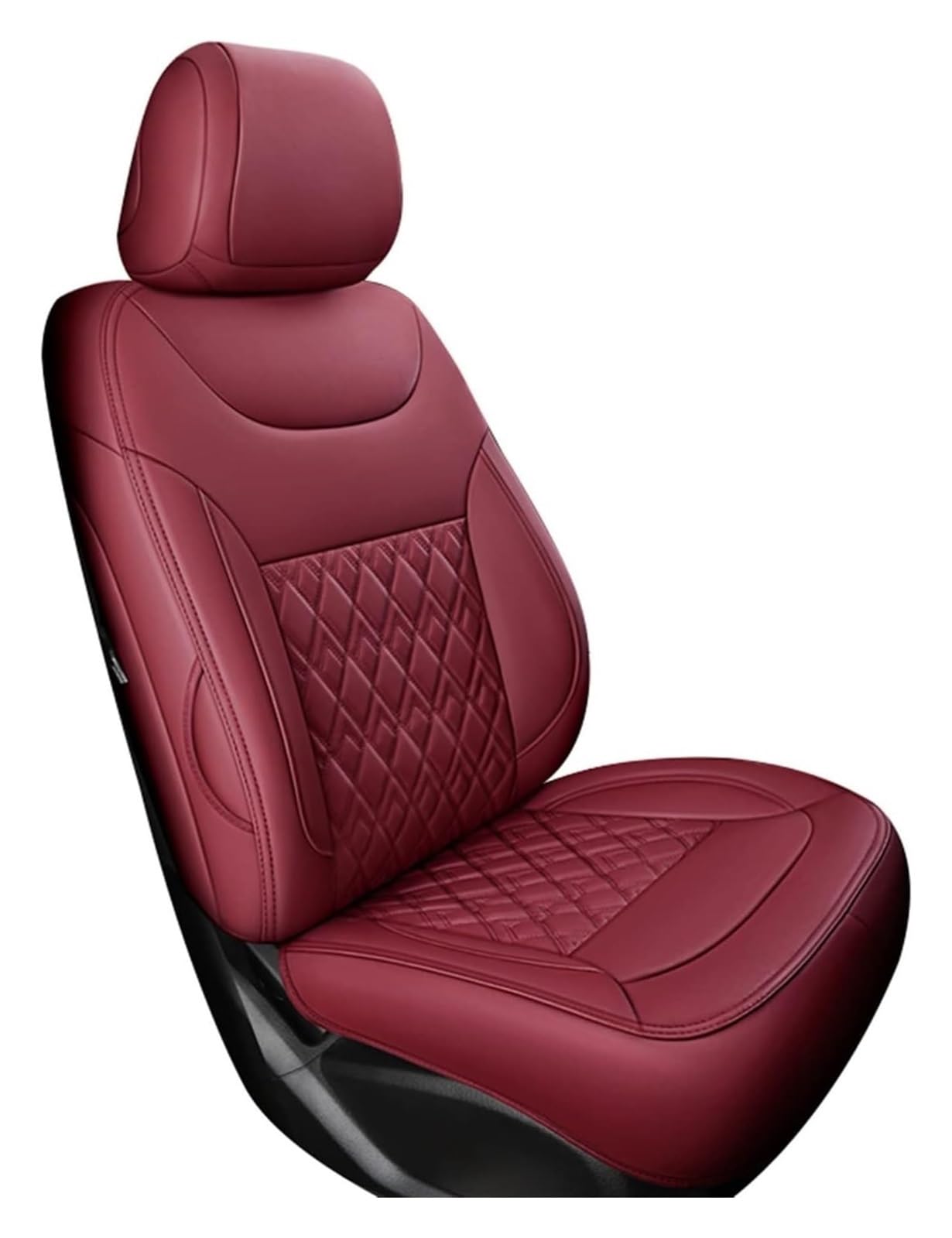 LMHGMUBVR Auto-Schonbezug Für Hyundai Für I30 Ix35 I20 I10 I40 Für Solaris Für Terracan Für Santa Fe Für Accent Für Creta Auto Sitzbezug Set Kissen(Wine Red,No Pillow) von LMHGMUBVR