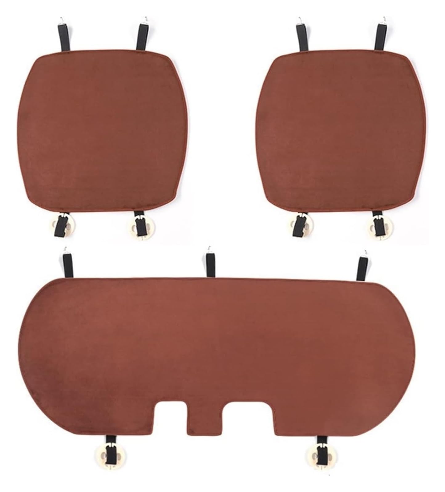 LMHGMUBVR Auto-Schonbezug Für Model 3 Auto Sitzkissen Sitz Pad Matte Sitz Abdeckung Kissen Innen Schmücken Zubehör Auto Sitzbezüge(Braun,1 Set) von LMHGMUBVR