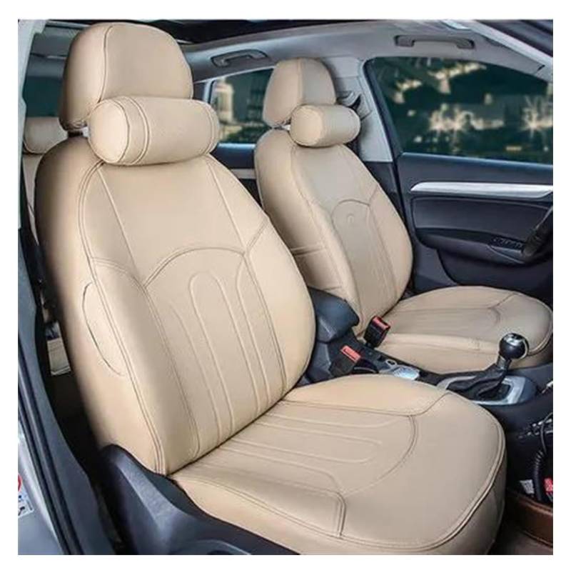 LMHGMUBVR Auto-Schonbezug Für T&oyota 86 Auto Sitz Abdeckung Set PU Leder Autos Sitze Unterstützung Innen Custom Auto Sitzbezüge Autos Sitzbezüge(Beige 3) von LMHGMUBVR