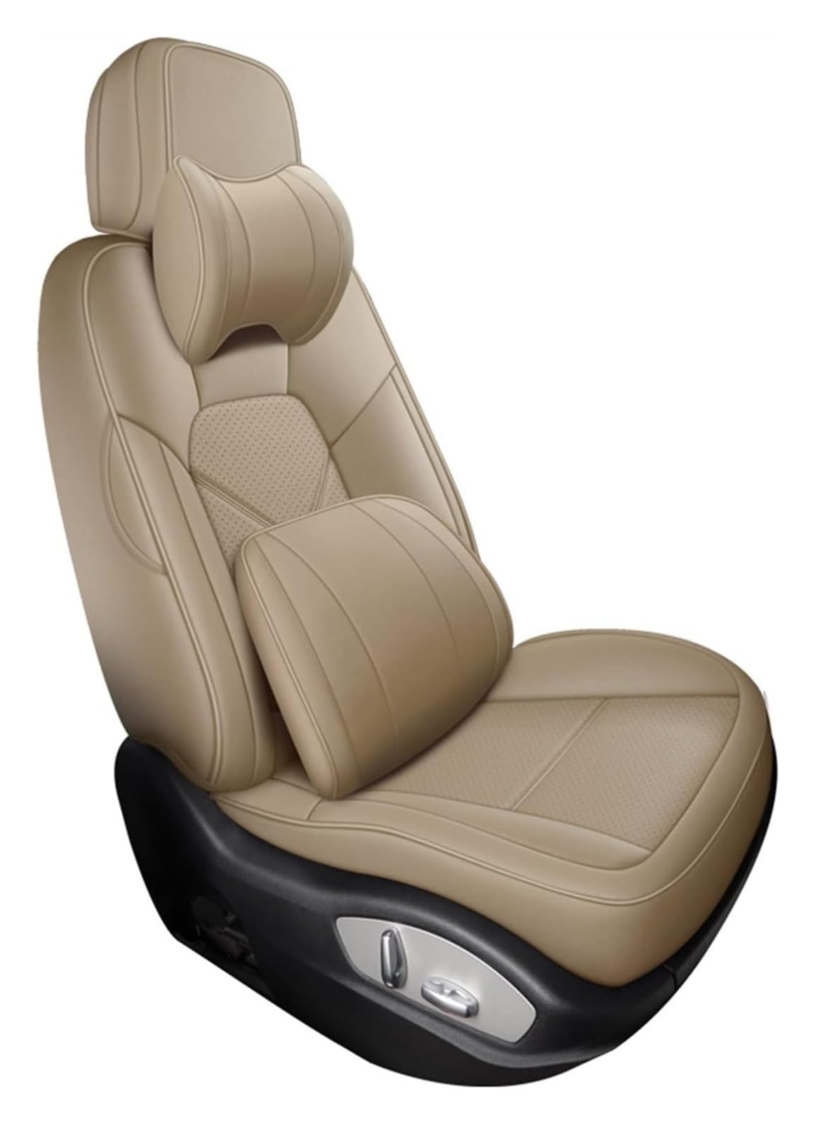 LMHGMUBVR Auto-Schonbezug Für T&oyota Für Auris Für Camry 40 Siège Auto Ensemble Coussin Siege Housse Schutz Maßgeschneiderte Autositzbezug Komplettset(Beige,Deluxe Edition) von LMHGMUBVR