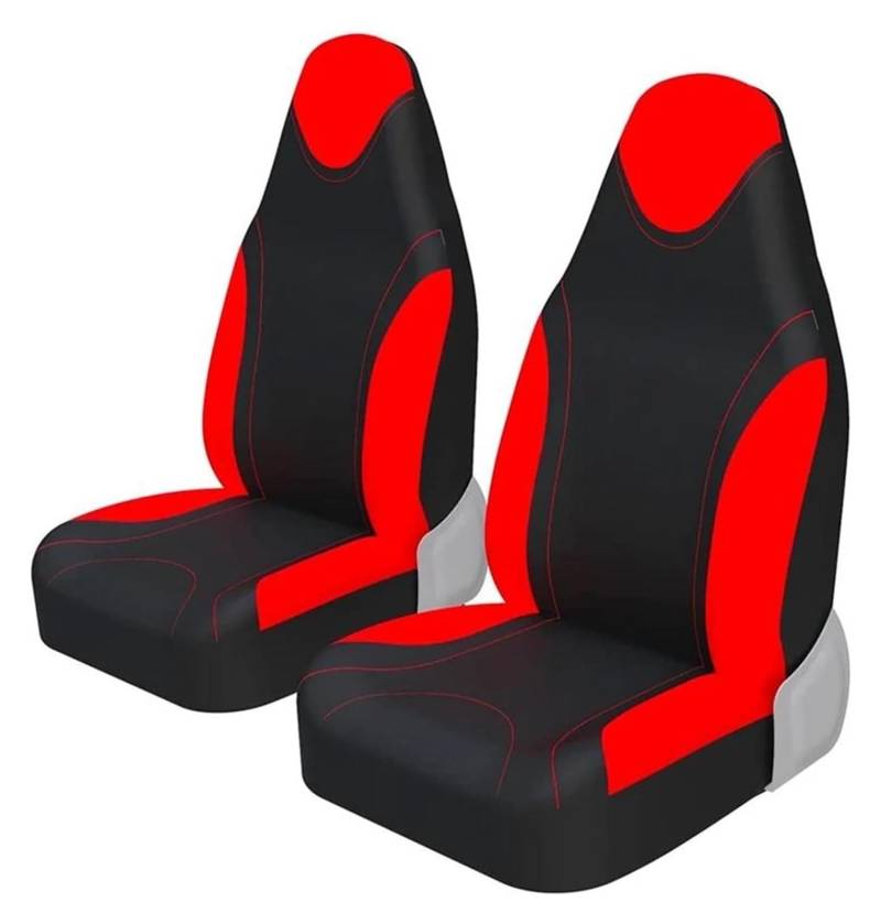 LMHGMUBVR Auto-Schonbezug Für T&oyota Für Aygo 2 Stücke Front Eimer Stil Auto Sitzbezüge Seat Protector Innen Zubehör Auto Sitzbezüge(rot) von LMHGMUBVR