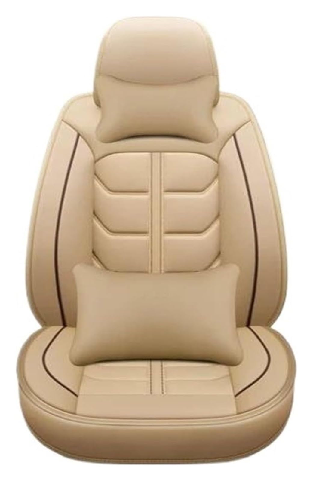 LMHGMUBVR Auto-Schonbezug Für VW Alle Modelle Für Polo Für G&olf 7 Für T&iguan Für T&Ouran Für J&etta CC Auto-Styling Autositzbezug Autositzbezüge 5 Sitze(Beige Pillow 2) von LMHGMUBVR