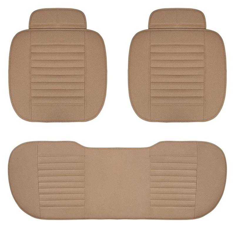 LMHGMUBVR Auto-Schonbezug Für Volvo XC60 XC90 XC40 XC70 S60L C30 S80 S90 V50 V60 Autozubehör Autositzbezug Sitzkissen Autositzbezüge(Beige,3pcs) von LMHGMUBVR