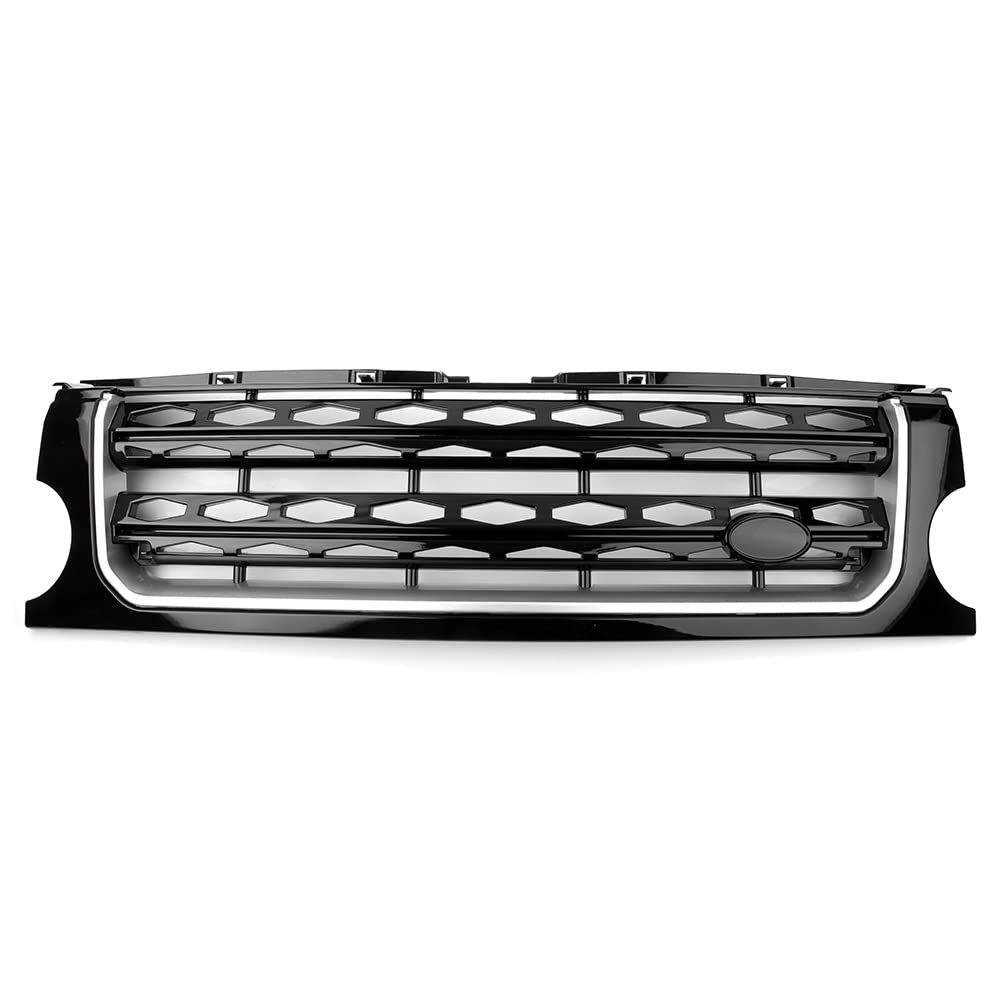 LMHGMUBVR Auto Sitzbezügesets ABS-Kunststoff-Auto-Front-Renngrill-Nierenhauben-Grill Für L&and Rover Für L319 Für Discovery 3 Für LR3 2005-2009(Schwarz) von LMHGMUBVR