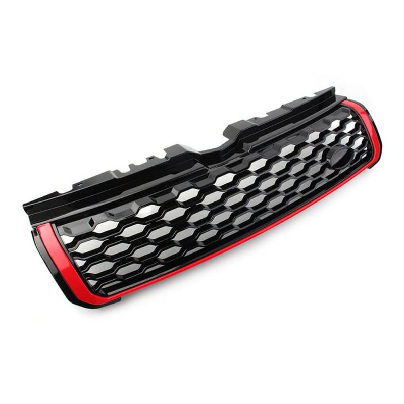 LMHGMUBVR Auto Sitzbezügesets Auto Frontstoßstange Grill Center Styling Oberen Grill Für L&and Rover Für Range Rover Evoque 2010–2018(rot) von LMHGMUBVR