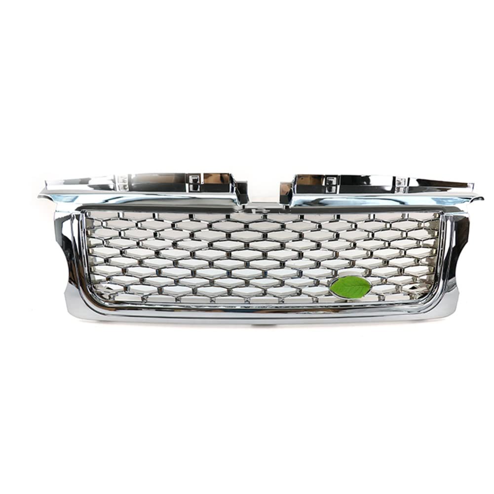 LMHGMUBVR Auto Sitzbezügesets Auto Frontstoßstange Grille Center Panel Exterior Styling Upper Grill Für L&and Range Für Sport Für Rover Für L320 Für L 320 2005-2009(Chrome Plating) von LMHGMUBVR