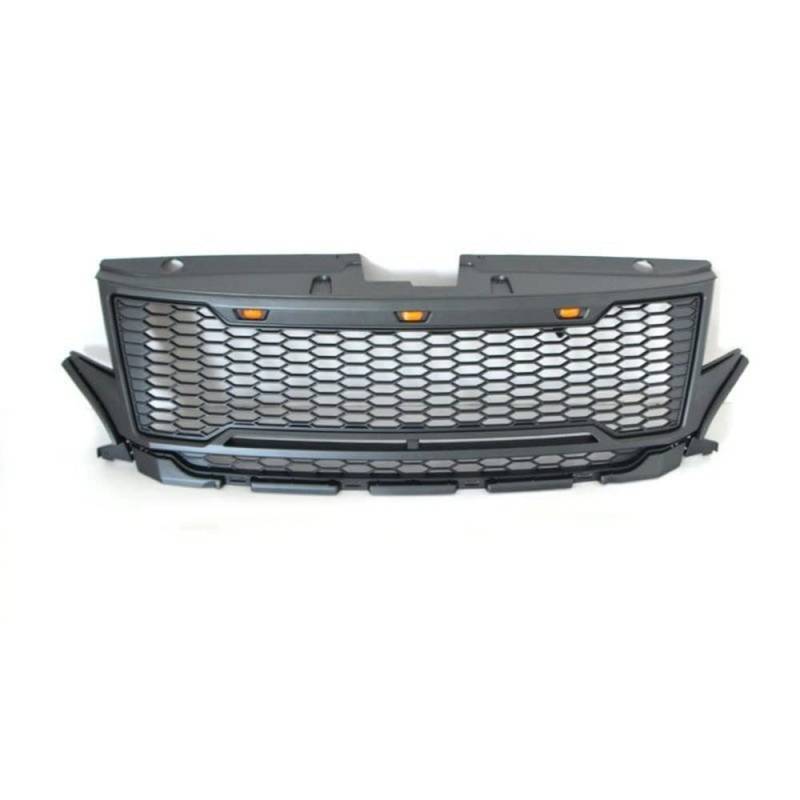 LMHGMUBVR Auto Sitzbezügesets Auto-Frontstoßstangengitter Oberer Renngrill-Grill Modifiziertes Raptor-Stil-Netz Mit -Licht-Grill Für F&ord Für Rand 2011-2014(Gray) von LMHGMUBVR