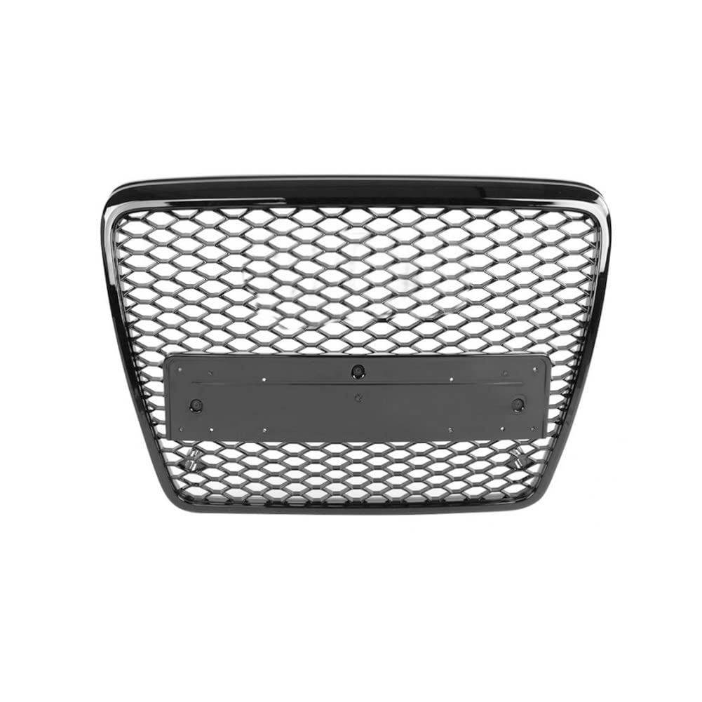 LMHGMUBVR Auto Sitzbezügesets Auto-Frontstoßstangengrill-Mittelverkleidung, Die Den Oberen Grill Anredet Für A6 Für S6 Für C6 2005-2011(Black Logo) von LMHGMUBVR