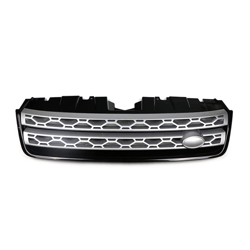 LMHGMUBVR Auto Sitzbezügesets Auto-Stoßfängergrill-Mittelteil Außen-Styling Oberer Grill Für L&and Rover Für Discovery Für Sport Für L550 2015-2019(Black Silver) von LMHGMUBVR