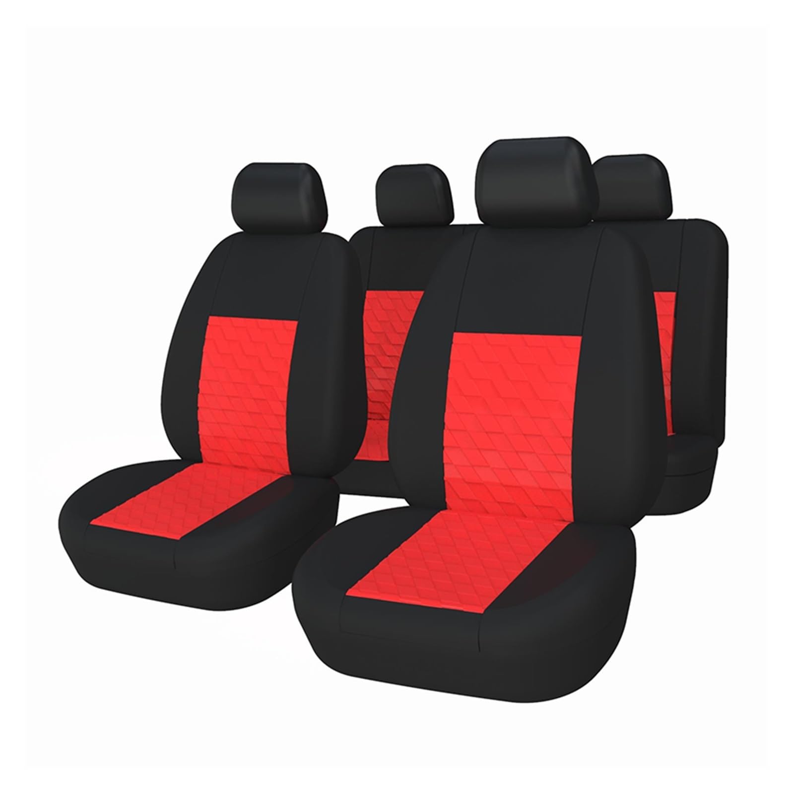 LMHGMUBVR Auto Sitzbezügesets Autositzbezüge, Universalgröße, komplettes Set, langlebige und Bequeme Autositzschoner.(rot) von LMHGMUBVR