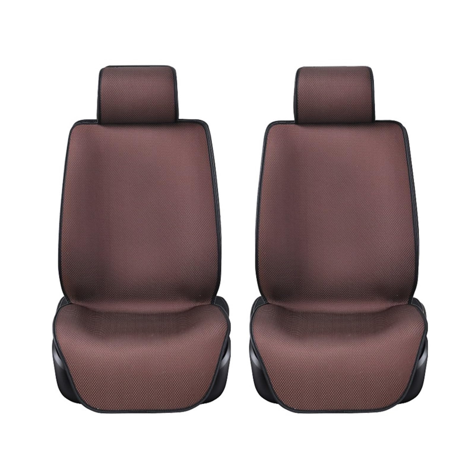 LMHGMUBVR Auto Sitzbezügesets Autositzbezug, Autositzkissen mit Rückenlehne, 3D-Mesh-Autositzschutz.(Coffee,2xHigh Back Seat Covers) von LMHGMUBVR