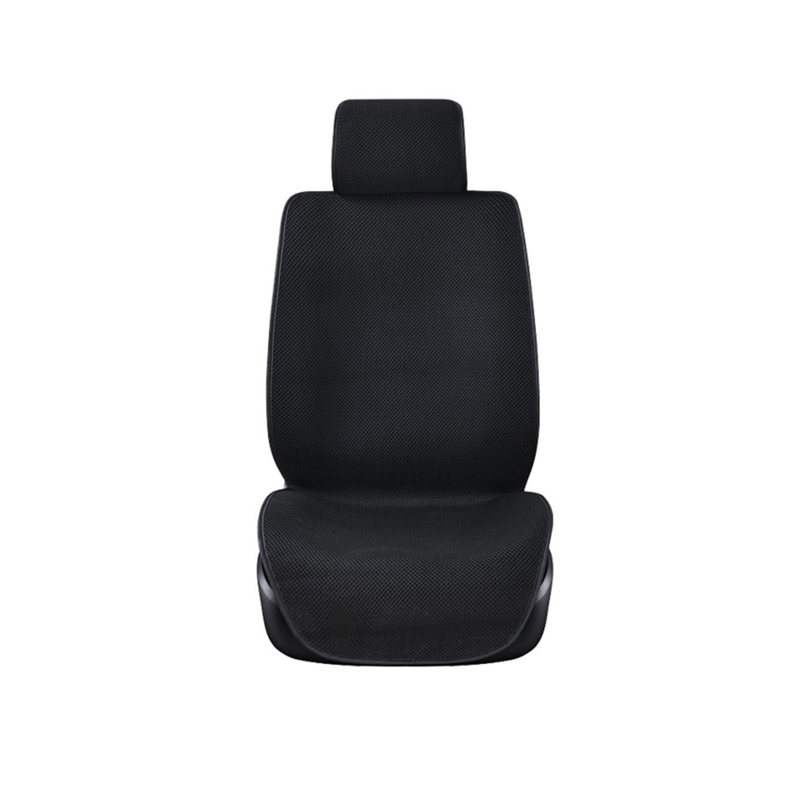 LMHGMUBVR Auto Sitzbezügesets Autositzbezug, Autositzkissen mit Rückenlehne, 3D-Mesh-Autositzschutz.(Schwarz,1xHigh Back Seat Covers) von LMHGMUBVR