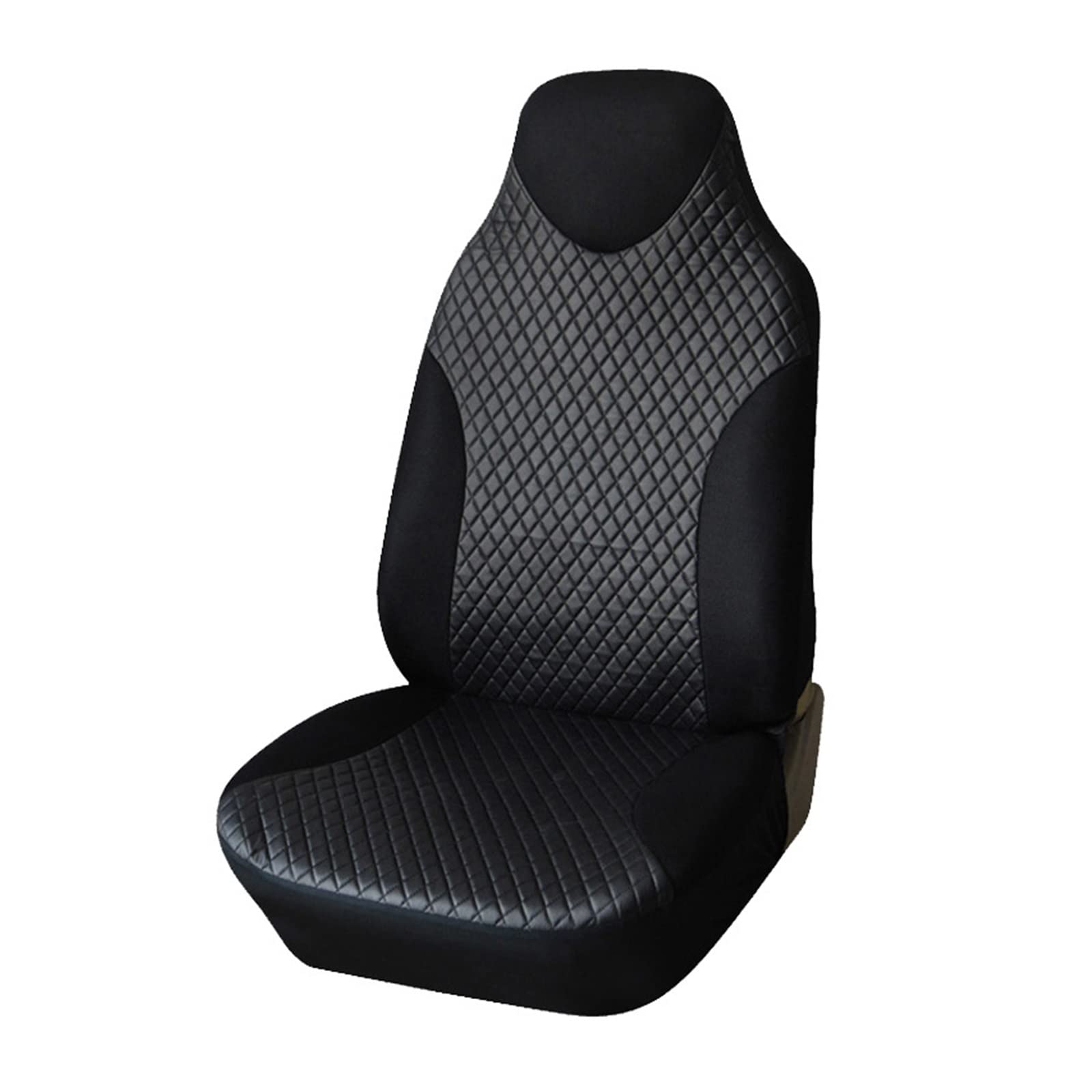 LMHGMUBVR Auto Sitzbezügesets Autositzbezug, Leinenstoff, Vier Jahreszeiten, vorne und hinten, Flachskissen, atmungsaktiver Schutz.(1xHigh Back Seat Covers) von LMHGMUBVR