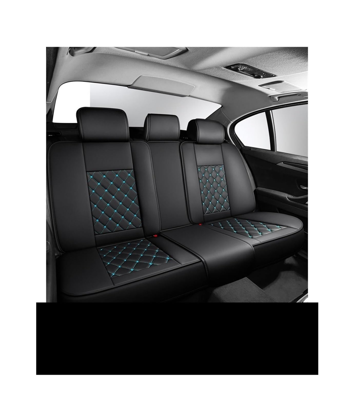 LMHGMUBVR Auto Sitzbezügesets Autositzbezug-Set, universelles Fahrzeugsitzkissen vorne und hinten, vollständig umschlossener Autostuhlschutz, Zubehör.(Grün,1xHigh Back Seat Covers) von LMHGMUBVR