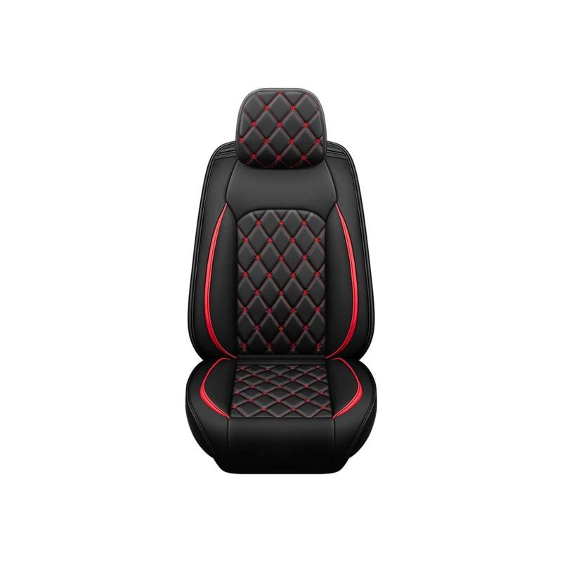 LMHGMUBVR Auto Sitzbezügesets Autositzbezug-Set, universelles Fahrzeugsitzkissen vorne und hinten, vollständig umschlossener Autostuhlschutz, Zubehör.(rot,1xRear Seat Covers) von LMHGMUBVR