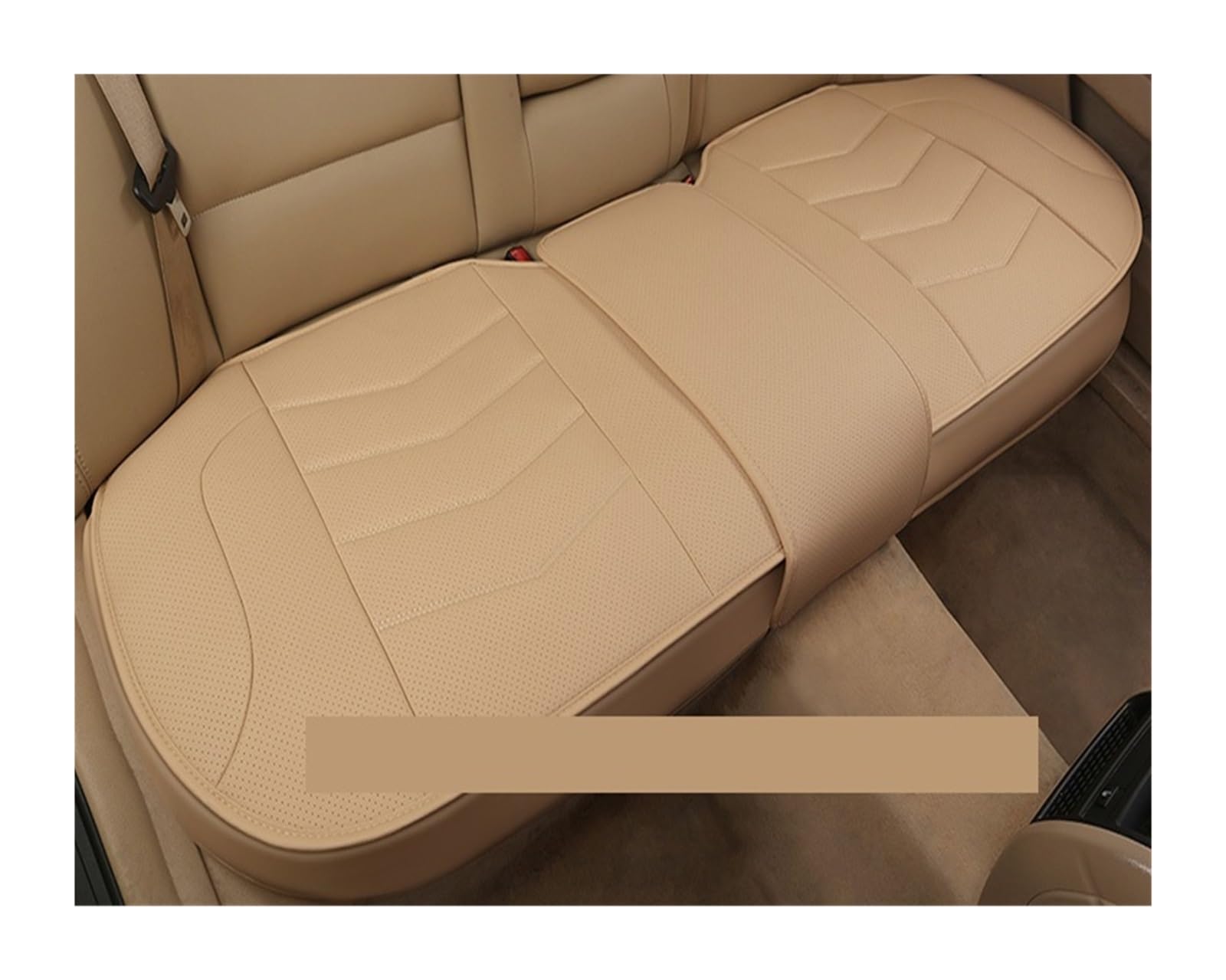 LMHGMUBVR Auto Sitzbezügesets Autositzschutz, Autositzbezug, Autositzbezüge, Autositzkissen Für Autositze, Sitzbezug Für Limousine Und SUV.(Beige,1 PCS Rear Seat Covers) von LMHGMUBVR