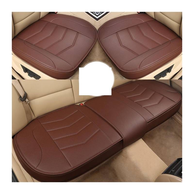 LMHGMUBVR Auto Sitzbezügesets Autositzschutz, Autositzbezug, Autositzbezüge, Autositzkissen Für Autositze, Sitzbezug Für Limousine Und SUV.(Braun,Set of seat Covers) von LMHGMUBVR