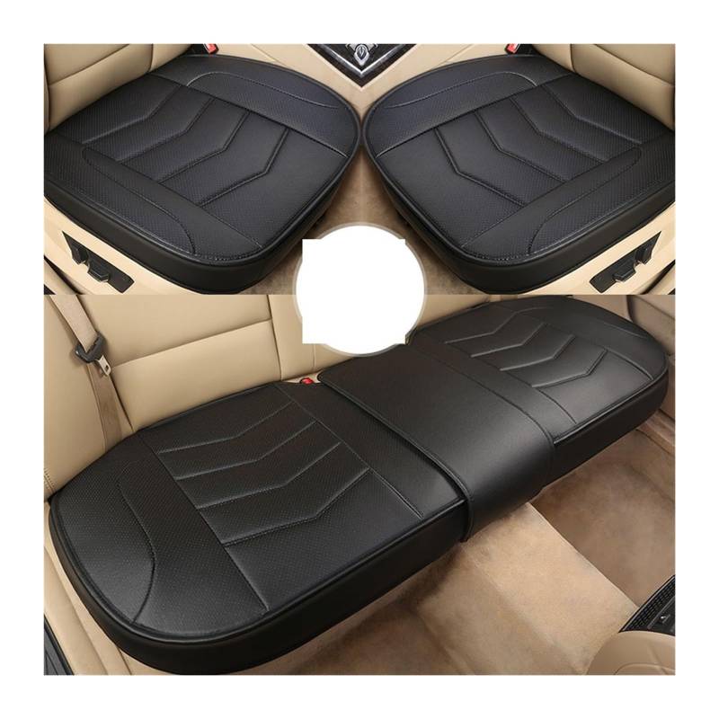 LMHGMUBVR Auto Sitzbezügesets Autositzschutz, Autositzbezug, Autositzbezüge, Autositzkissen Für Autositze, Sitzbezug Für Limousine Und SUV.(Schwarz,Set of seat Covers) von LMHGMUBVR