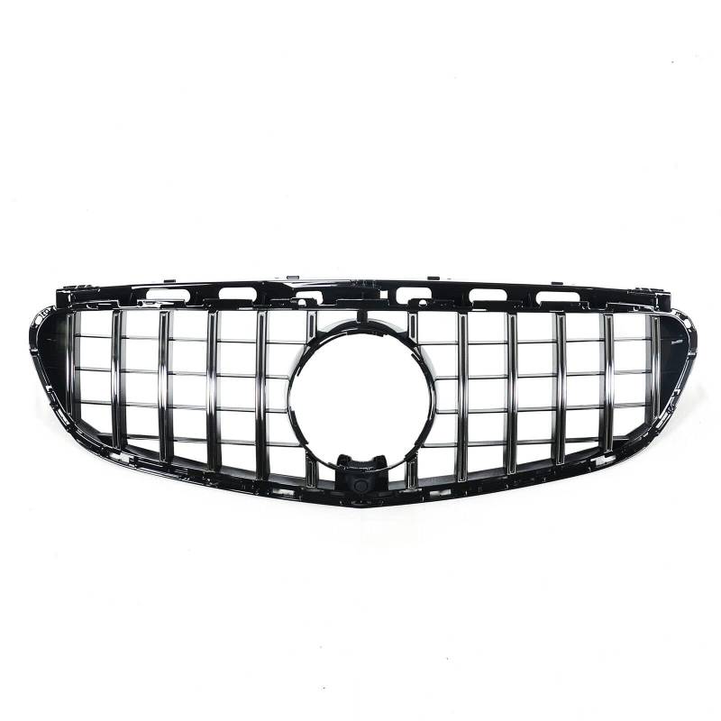 LMHGMUBVR Auto Sitzbezügesets Autozubehör Frontstoßstange Oberer Grill Renngrill Für M&ercedes Für B&ENZ Für E-Klasse Für W212 Für E200 Für E260 Für E300 Für E350 Für E4000 2014–2015(GT Silver) von LMHGMUBVR