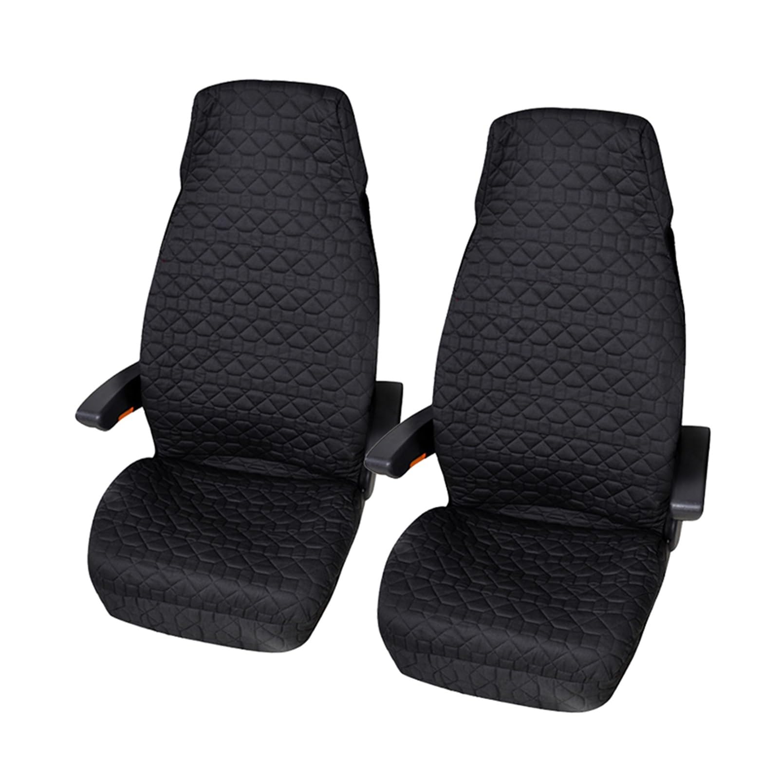 LMHGMUBVR Auto Sitzbezügesets Einzelne Ledersitzbezüge, Autositzbezug für Transporter/Van, universelle Passform, LKW.(2xHigh Back Seat Covers) von LMHGMUBVR