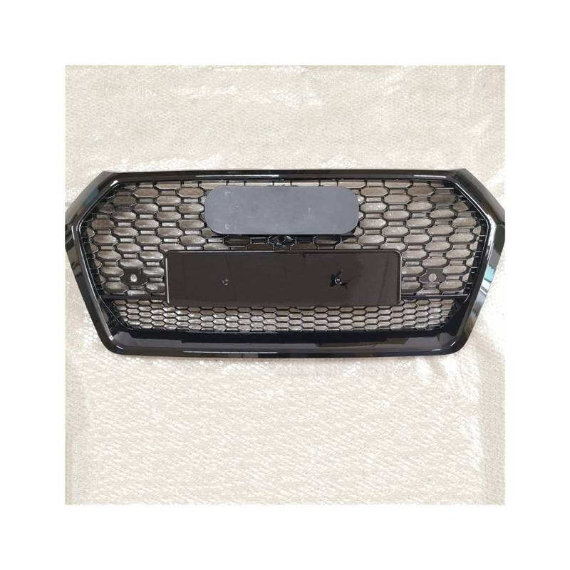 LMHGMUBVR Auto Sitzbezügesets Frontstoßstange Racing Grill Sport Engine Mesh Guard Grids Für Q5 Für SQ5 2018-2020(Rsq5 Style Black) von LMHGMUBVR