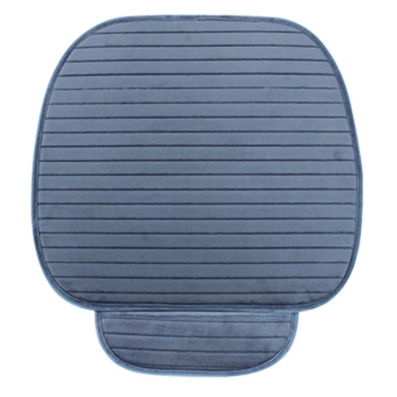 LMHGMUBVR Auto Sitzbezügesets Für Auto Warmer Autositzbezug für vorne hinten oder komplettes Set mit Beflockung, Stuhlschutz, Sitzkissen, Matte, rutschfest, universell.(Grey,Front car seat Cover) von LMHGMUBVR