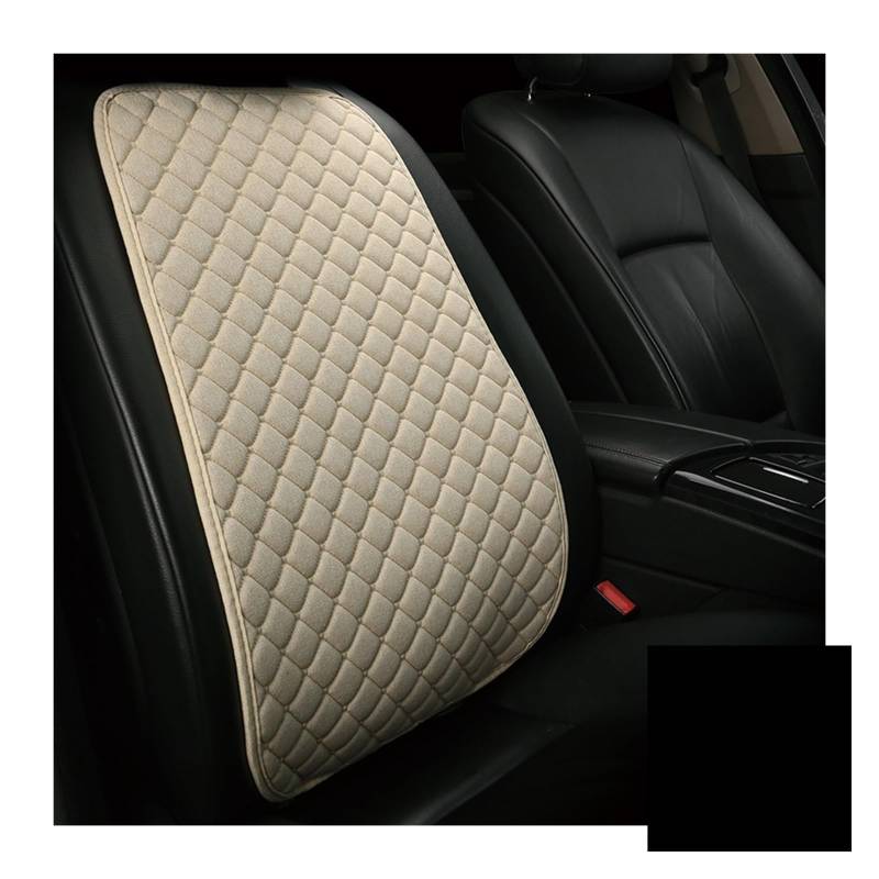 LMHGMUBVR Auto Sitzbezügesets Für Autositzbezug, Autositzkissenschutz, Auto-Rückenlehnenbezug.(Beige,1xBackrest Cover) von LMHGMUBVR