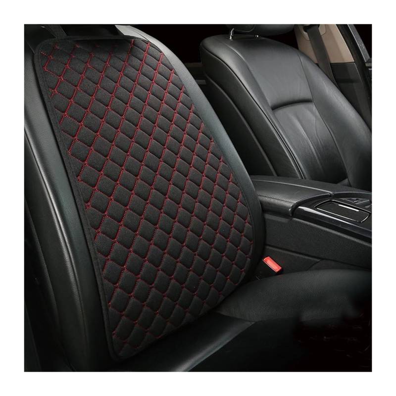 LMHGMUBVR Auto Sitzbezügesets Für Autositzbezug, Autositzkissenschutz, Auto-Rückenlehnenbezug.(Black Red,1xBackrest Cover) von LMHGMUBVR