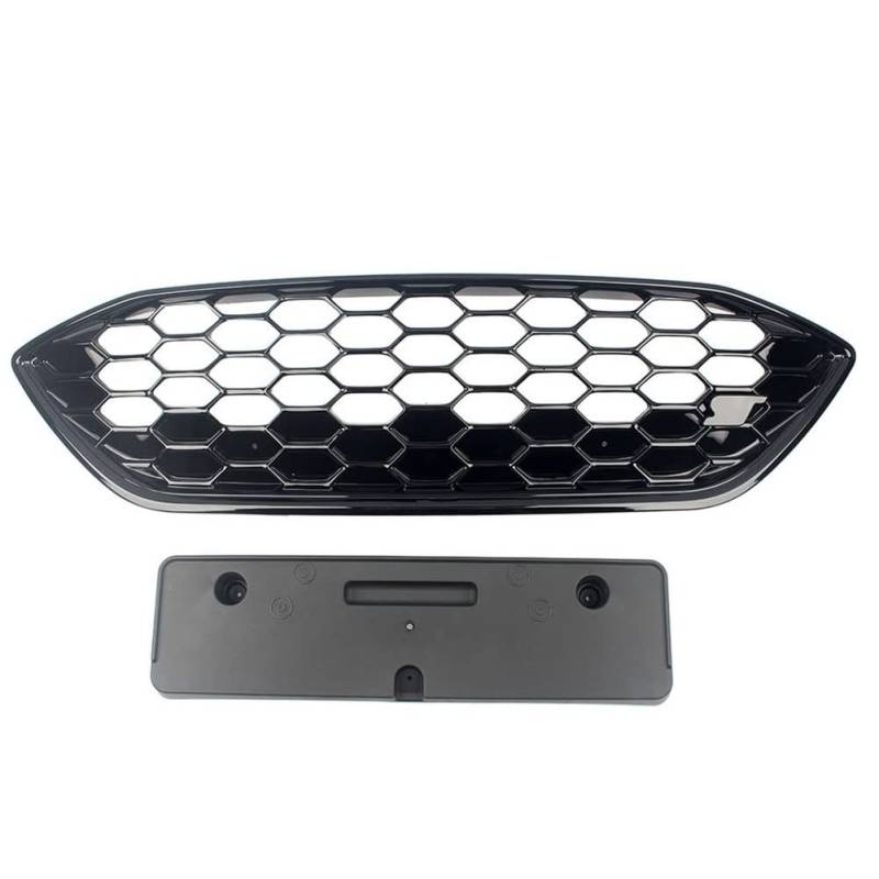 LMHGMUBVR Auto Sitzbezügesets Für F&ord Für Focus Für ST Für ST-Line MK4 2019-2020 Auto Front Racing Billet Oberer Und Unterer Stoßstangengrill(Front Grill) von LMHGMUBVR