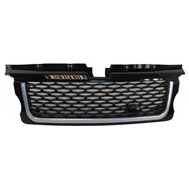 LMHGMUBVR Auto Sitzbezügesets Für L&and Range Für Sport Rover Für L320 Für L 320 2005-2009 Auto-Stoßfängergrill-Mittelteil Außen-Styling Oberer Grill(Black Silver Black) von LMHGMUBVR