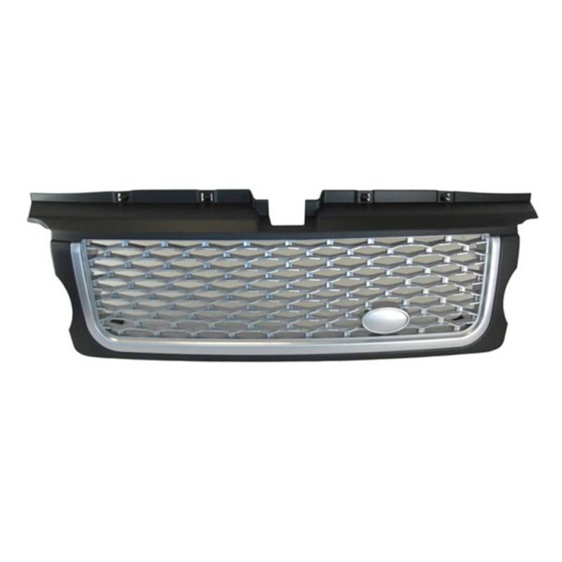 LMHGMUBVR Auto Sitzbezügesets Für L&and Range Für Sport Rover Für L320 Für L 320 2005-2009 Auto-Stoßfängergrill-Mittelteil Außen-Styling Oberer Grill(Black Silver Silver) von LMHGMUBVR