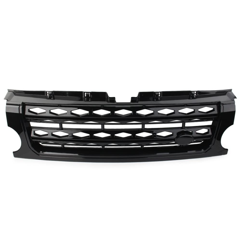 LMHGMUBVR Auto Sitzbezügesets Für L&and Rover Discovery III Für LR3 Für L319 2005-2009 Auto ABS Kühlergrill Stoßstange Mesh Grill(Schwarz) von LMHGMUBVR