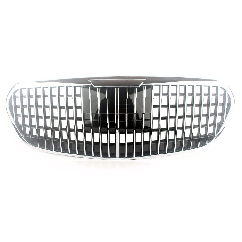 LMHGMUBVR Auto Sitzbezügesets Für M&aybach Front Racing Grille Oberer Grill Für M&ercedes Für B&ENZ Für W223 Für S-Klasse 2021-2022(Without Camera Hole) von LMHGMUBVR