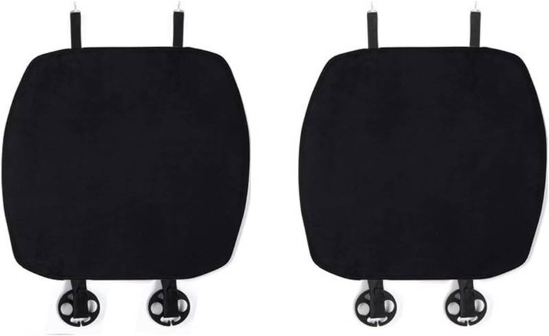 LMHGMUBVR Auto Sitzbezügesets Für Modell 3 Auto Sitzkissen Sitz Pad Matte Sitz Abdeckung Kissen Innen Dekorieren(Schwarz,2PCS Front) von LMHGMUBVR