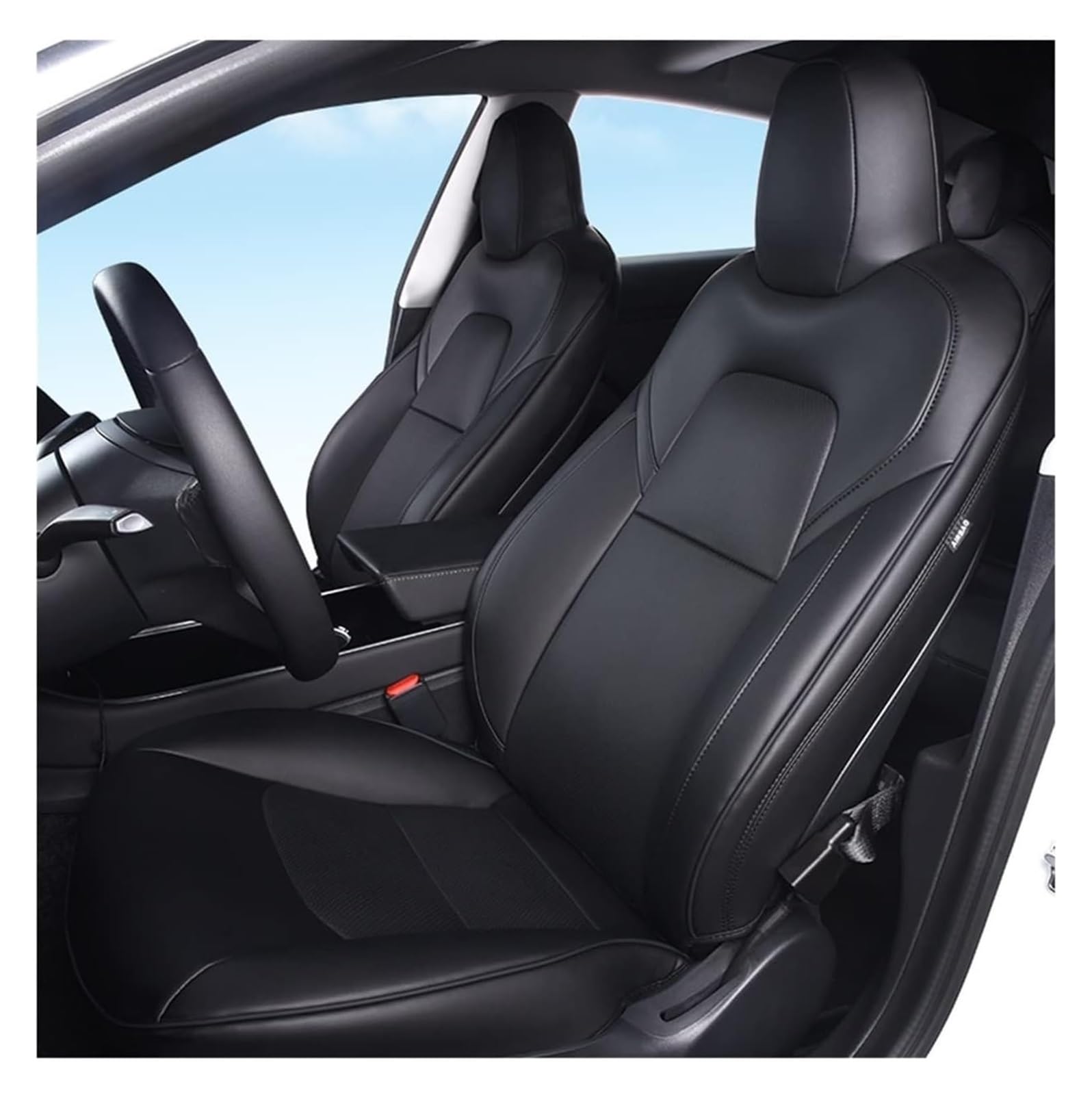 LMHGMUBVR Auto Sitzbezügesets Für Modell 3 Für Modell Y 2018 2019 2020 2021 2022 wasserdichte Seat Protector Innen Sitzbezüge Auto Sitzbezüge Vollen Satz(for Model 3,3) von LMHGMUBVR