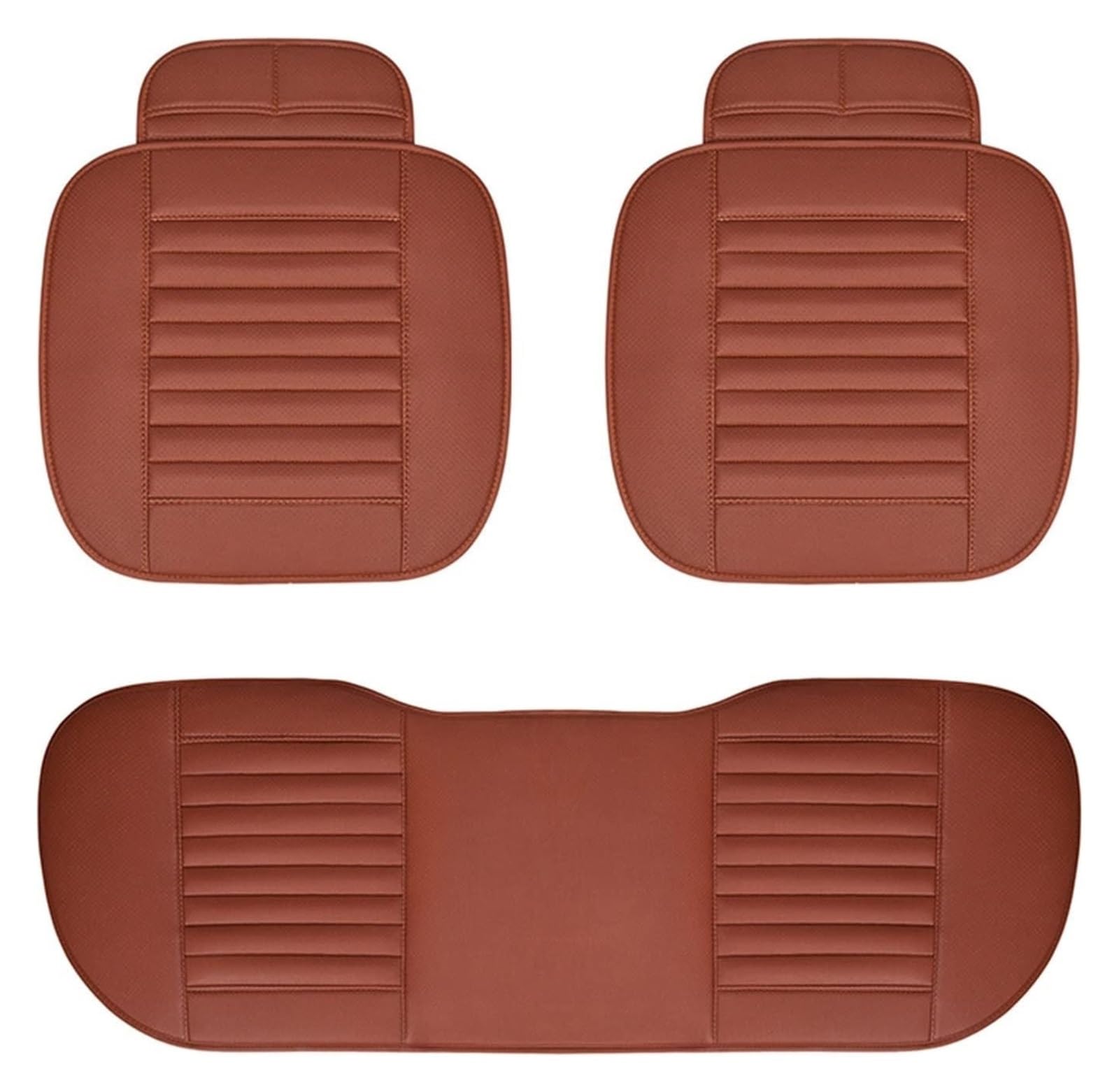 LMHGMUBVR Auto Sitzbezügesets Für Renegade Für Compass Für Grand Cherokee Für Wrangler JK Für Patriot Für Liberty Auto Sitzbezüge Kissen Matte(Braun,3pcs) von LMHGMUBVR