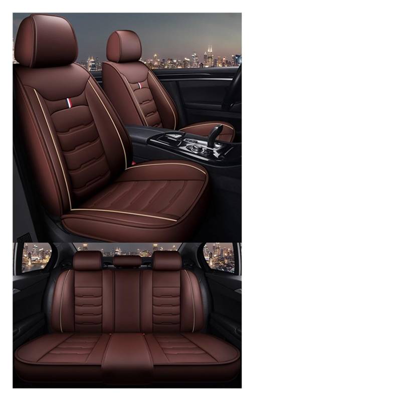 LMHGMUBVR Auto Sitzbezügesets Für V&OLVO alle Automodelle XC60 XC90 XC40 XC70 S60L Universal-Autositzbezug Autozubehör.(Braun,Set of seat Covers) von LMHGMUBVR