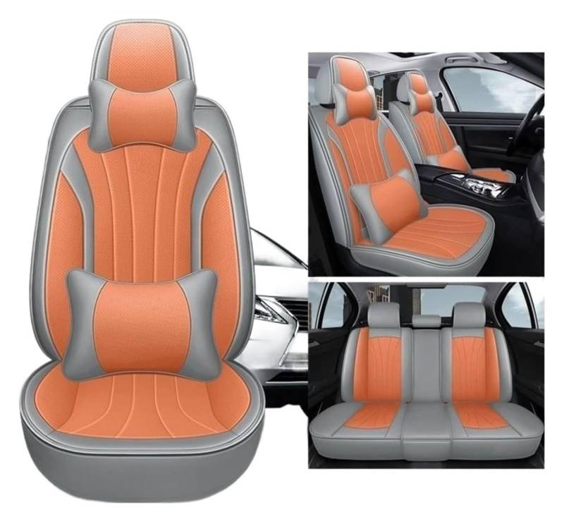 LMHGMUBVR Auto Sitzbezügesets Für Volvo S60 LS90 XC60 XC90 V50 V60 XC40 CX70 Leder Autositzbezüge Vorne Hinten Sitzschoner Sitzbezüge(6,Luxury) von LMHGMUBVR