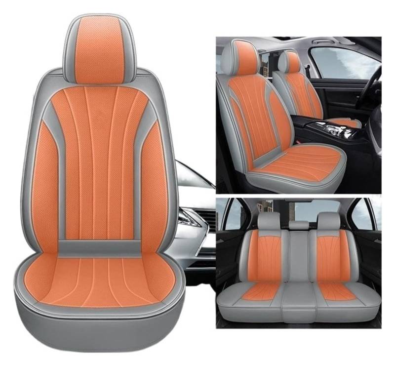 LMHGMUBVR Auto Sitzbezügesets Für Volvo S60 LS90 XC60 XC90 V50 V60 XC40 CX70 Leder Autositzbezüge Vorne Hinten Sitzschoner Sitzbezüge(6,Standard) von LMHGMUBVR