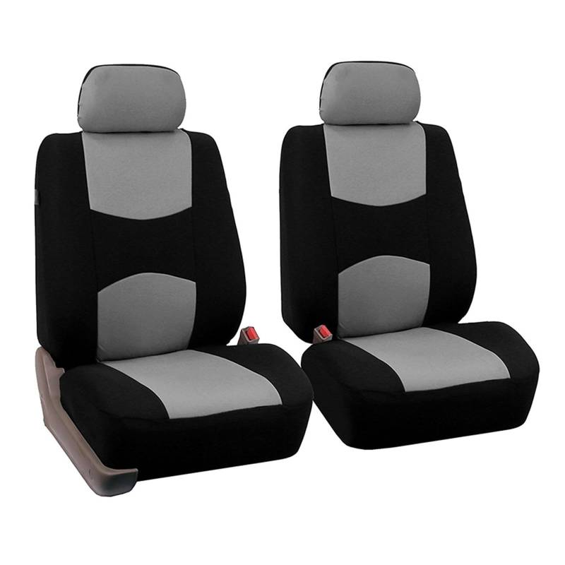 LMHGMUBVR Auto Sitzbezügesets Modische Autositzbezüge, universeller Autositzbezug, Autositzschutzbezüge für Damen.(Grey,2xFront Seat Covers) von LMHGMUBVR